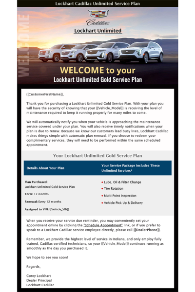 UltraCare email campaign example image