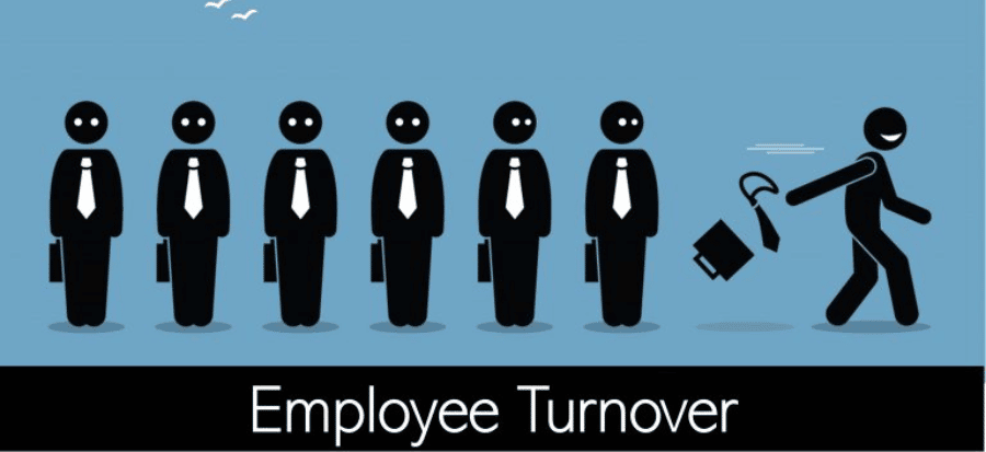 Customer Experience graphic showing a stick figure walking away from a group.